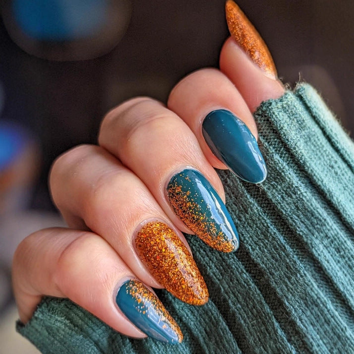 Wearable Nails Medium and Long Almond Fake Nails Nail Art Finished Nail Advanced Wearable Nails