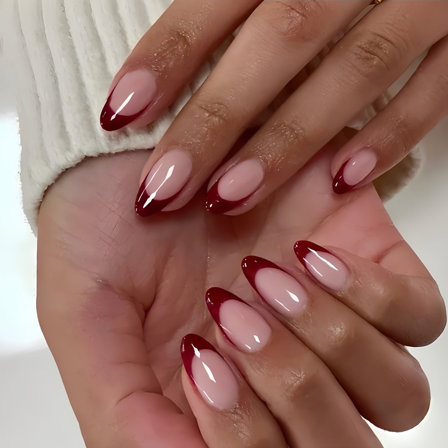 Wearable Nails Medium and Long Almond Fake Nails Nail Art Finished Nail Advanced Wearable Nails