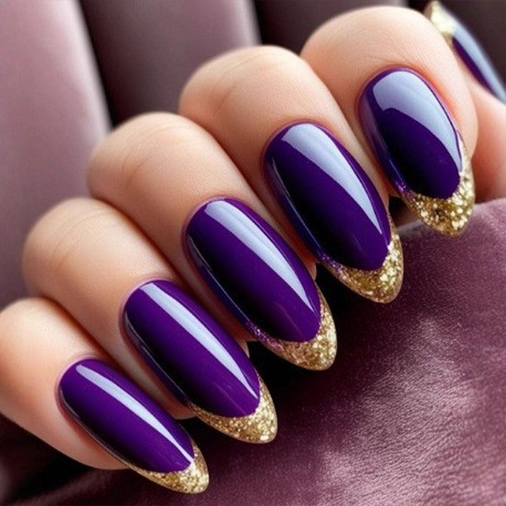Wearable Nails Medium and Long Almond Fake Nails Nail Art Finished Nail Advanced Wearable Nails