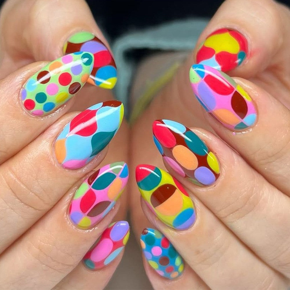 Wearable Nails Medium and Long Almond Fake Nails Nail Art Finished Nail Advanced Wearable Nails